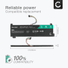 Batteri for Lenovo V130-15IGM, 15IKB, V330-14IKB, 15IKB, 15ISK V530-14IKB, 15IKB 4500mAh 7.6V + Verktøy fra CELLONIC