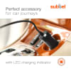 Billaddare för Navigon (mini USB) GPS & navigator med snabb 5V 1A / 1000mA laddning och 1.1m USB-kabel / laddsladd