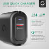 USB Ladegerät für Samsung, Apple, Huawei, Xiaomi, Sony, ... mit QC Quick Charge 3.0 24W - 3A, USB Schnellladegerät USB Netzteil für Steckdose USB Ladestation Ladestecker