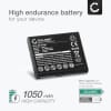 2x Batteri for Sony WH-1000XM2, MDR-1000X, MDR-1ABT, SRS-BTS50 4-296-914-01, SP73, SP-73 (1050mAh, 3.7V) fra CELLONIC