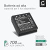 Batteria sostitutiva BA209000, BA209060, BA209061 per telecomando/radiocomando HBC Radiomatic FUB9NM, Eco, Spectrum 1, Spectrum 2, Linus 4, 6 / Micron 4, 6 Affidabile ricambio da 700mAh celle dalla lunga durata di vita utile