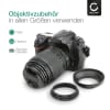 8x Step Down Ring Filteradapter Set für Canon, Nikon, Sony, Panasonic Lumix uvm: Objektiv Filtergewinde Adapter von 82mm auf 77mm 72mm 67mm 62mm 58mm 55mm 52mm und 49mm - Filter Gewinde Konverter