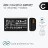 Batteri for Panasonic Lumix DC-S1 Lumix DC-S1H Lumix DC-S1R, Lumix S1 DMW-BLJ31 (2200mAh, 7.4V) fra CELLONIC