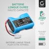 Batterie pour Hoover RBC030, RBC040, RBC040011, RBC050, RBC050011, RBC070, RBC090011, RBC090 (Hoover RB219) 2000mAh de CELLONIC