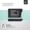 2x Batterij compatibel met Sony PSP Brite (3000 / 3001 / 3004) / PSP Slim & Lite (2000 / 2004) - PSP-S110 1200mAh vervangende accu reservebatterij extra energie