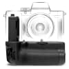 VG-C5 Batterigrep for Sony Alpha 9 III, Alpha 1 II-kameraer - NP-FZ100 Vertikalt portrettgrep fra CELLONIC