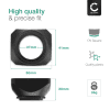 37mm Kamera Ø 37mm DV Solblender for Universal Ø 37mm – Plast Lukkeskrue Solblender fra CELLONIC