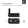 CELLONIC® Battery Grip MB-D200 voor Nikon D200 - Multifunctionele batterij greep voor EN-EL3e - vertical grip portret greep