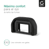 CELLONIC® Visor de fotos EF - Visor ocular de repuesto para Canon EOS 2000D 1000D 300D 350D 400D 500D 550D Visor de cámara de Silicone, Eye Cup, Camera Eyepiece, Visor óptico