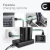 2x Batteri for Panasonic Lumix DC-S1 Lumix DC-S1H Lumix DC-S1R, Lumix S1 kamera - Reservebatteri DMW-BLJ31 2200mAh + USB Dobbel Batterilader DMW-BTC14E, Kamerabatteri Lader