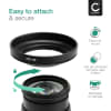 HB-98 Kamera Solblender for Nikon NIKKOR Z 24–50 mm 1:4–6,3 – Plast Bajonett Solblender fra CELLONIC