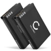 2x Ersättningsbatteri för Garmin GPS / Navigator 010-11599-00, 010-11654-03, 361-00053-00 - Batteri för Garmin Montana 600, Garmin Alpha 100 / Montana 600T, 610, 680, 680t, 650, 650t / Monterra / VIRB Elite 1.4 - med hög kapacitet 2200mAh för lång batteritid - Laddningsbart GPS-batteri / navigator-batteri / tracker-batteri