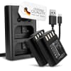 2x Batteri 2250mAh+ Dobbel Lader