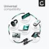 100 w USB C- till USB C-kabel - 1m i flätad nylon USB 3.1 snabbladdande 10 Gbps dataöverföring 8 K Ultra HD för iPhone, Galaxy, Huawei, Xiaomi - svart