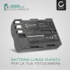 2x Batteria per Nikon D80 D90 D900 D100 D200 D300 D300S D50 D70 D700 D70s - EN-EL3 EN-EL3e 2000mAh + Caricabatteria MH-18a di Ricambio sostituzione scorta