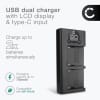 USB Dual Battery Charger for NP-F970 NP-F550 NP-F570 NP-F750 NP-F330 - Sony Z Cam E2 HXR-MC2500 HXR-NX100 NEX FS700 NEX-FS700R HDR-FX1 Charging Station