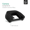 CELLONIC® Viewfinder Eyecup for Canon EOS 2000D 1000D 300D 350D 400D 500D 550D EF Silicone Replacement Anti-Glare EVF Eye Piece View Finder Cover Hood Cap