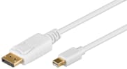 Mini DisplayPort Adapterkabel 1.2, vergoldet, 1m, weiß