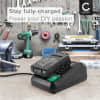 CELLONIC Black and Decker 18V lader for Li-Ion litium-ion-batterier - 2,5A BDCAC202B erstatningslader for elektroverktøy med kabel og støpsel