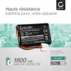 Batterie pour navigateur GPS Garmin Zumo 590LM Zumo 595LM - 361-00077-10 1800mAh