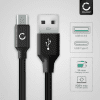 USB C Type C Phone Charger Cable for Nokia 8.3, 8.1 / 7.2, 7.1, 7+ / 6.2, 6.1 / 5.4, 5.3 / 3.4 / 9 Pureview / M2 2m Fast Charging 3A Smartphone Data Cable PVC Black