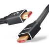 HDMI-kabel 2.1 Ultra High Speed 4K/8K @60hz, 4K @120hz, 48 Gbps eARC QFT QMS DSC hann til hann 24k gullbelagt 1,5 m lang HDMI-ledning for lydplanke, HD-TV, PS4, PS5, Xbox, Switch