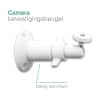 2x Camera ophangsysteem met 1/4 inch schroefdraad compatibel met Wyze Cam / Outdoor Cam Pan / Cam V2 / Cam V3 wandhouder veiligheidscamera bevestiging voor binnen en buiten, montage set