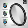 CELLONIC® 58mm Polarising Filter for Ø 58mm Super Thin Screw In Circular Linear Polariser Polarised Camera Lens CPL Filter