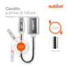 Cavo OTG USB C Type C per cellulare Fairphone 4 / 3 / 3 Plus USB A versione 2.0 guaina in alluminio cavetto adattatore per telefono smartphone 'on the go', da 15cm argento