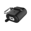 Charging Case for Huawei Freebuds 2, Honor Flypods pro Earbuds – Replacement Protective Silicone Sheath Shell Case Cover Skin Portable Shockproof w/ Keychain Carabiner – Black