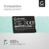 3x Batteri for AVM Fritz!Fon C5, FON M2, C4, 2000 2446, 2446, EM25, EM325, M325, MT-F 750mAh fra CELLONIC