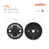 Aero styrefest for Garmin Edge 530, 520 Plus, 800, 820, 830, 1000, 1030 Plus, 1040 Explore, 130 MTB sykkel styrelokk / topplokk / styrelokk for sykkelmonteringsbrakett