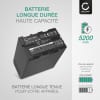 Batterie 5200mAh pour appareil photo Sony PMW-100, PMW-150, PMW-EX1 - Remplacement modèle BP-U30 BP-U35 BP-U60 BP-U70 BP-U90