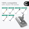 Batteri for Dyson V8, V8 Absolute, V8 Animal, V8 Animal Exclusive, V8 Fluffy, (Dyson 215681, VE6), SV10, SV25 3000mAh fra CELLONIC - Batteri med skruer