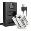 2x Battery 1020mAh+ Dual Charger