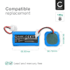 Batteri for Ecovacs Deebot M82 (ECOVACS BL7402A, UR18650ZT-4S1P-AA) 2600mAh fra CELLONIC