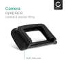 CELLONIC® Zoeker oogschelp: Eyeshell vervanging/ reserve opzetstuk compatibel met Nikon D3000 D3100 D3200 D40x D50 D5100 D5200 D60 D70s Eyecup Viewfinder camera oculaire bescherming tegen strooilicht