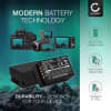 2x Batteri for FujiFilm GFX 50R, GFX100, GFX 50s, GFX 50S, GFX 100, GFX Medium Format Kameraer 1300mAh fra CELLONIC