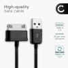 Datakabel for Samsung Galaxy Note 10.1 / Tab 8.9 / Tab 10.1 / Tab 2 7.0 / Tab 2 10.1 - 1.0m USB kabel, svart