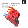 Caricabatteria di ricambio M12-18C compatibile 48-59-1812, 48-59-1810 colore rosso, ricarica rapida di batterie originali Milwaukee ioni litio 10.8V /12V, 14.4V & 18V M12-18C, 48-59-1812, 48-59-1808