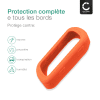 Coque Silicone orange pour GPS de vélo Garmin Edge 540 / Edge 840 - Cover Bumper de protection système de navigation vélo moto et autres sports