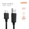 USB Kabel for Samsung SGH-E250, SGH-U700, SGH-X830, SGH-X820, SGH-P300, SGH-D800, SGH-F300, SGH-J600, SGH-M300 - 1m Ladekabel 0.5A USB Ledning PVC Datakabel svart
