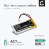 Batteri for Cardo Scala Rider Q3, Rider Q1, Rider Solo, Rider FM BAT00003 (450mAh, 3.7V) fra CELLONIC
