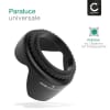 CELLONIC® Paraluce per Ø 62mm con filettatura a vite - Ø 62mm lens hood in Materiale sintetico protezione della lente contro urti e graffi