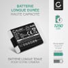 2x Batterie 1250mAh pour appareil photo Canon PowerShot G7 X MK II, G1x Mark III, PowerShot SX740 HS - Remplacement modèle NB-13L