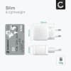 CELLONIC USB- og USB C-lader Dobbel USB til veggkontakt Strømadapter 20W PD Hurtiglading 2-port til iPhone, Samsung, iPad, Huawei, Switch, PSP, telefon, nettbrett - Hvit