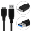 Camera USB Cable for Canon EOS 1D X Mark II, 7D Mark II, 5DS, 5DS R, 5D Mark IV 1m Fast Charging Data Cable for Camera 1A Charger Lead PVC - Black