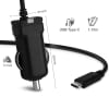 12V / 24V Socket to USB C Type C In Car Charger for Sony Xperia 1 II, III, Xperia 5 II, III, Xperia 10 II, III XZ2, XZ3, XZ1 Compact Phone / Smartphone Lighter Adapter 1.1m Charging Cable