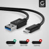 data-kabel / datakabel för Apple iPhone 17, 16, 17 Pro Max, 16 Pro, 16 Pro Max, 17 Pro, 16e, iPad Air 4 (2020) - A2072, Air 4 (2020) - A2324 LG Velvet Nintendo Switch OLED Samsung Galaxy S25 Ultra, S25, S23, S22 Plus Google Pixel 10, 9a Sony PS5 Controller - 1m 3A överföringssladd Nylon Datakabel svart