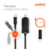 Billaddare för Navigon (mini USB) GPS & navigator med snabb 5V 1A / 1000mA laddning och 1.1m USB-kabel / laddsladd